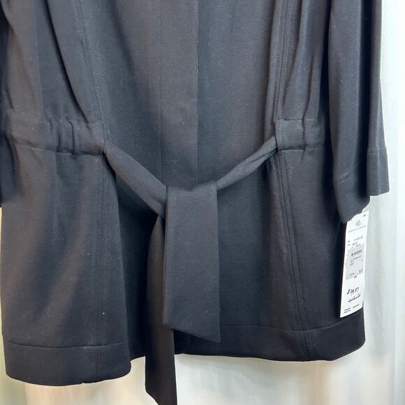 Garfield & Marks "The Front Jacket"  Tie Front Black Women's Plus Size XL NWT - Picture 5 of 10